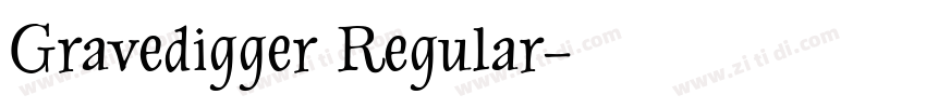 Gravedigger Regular字体转换